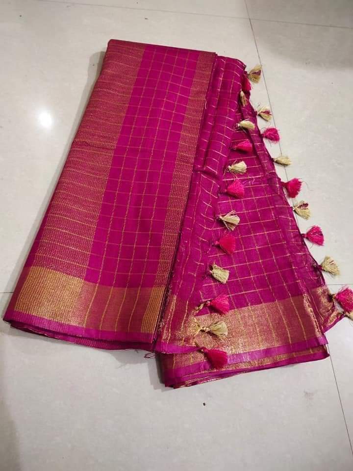 Semi Linen Saree (Style 1)