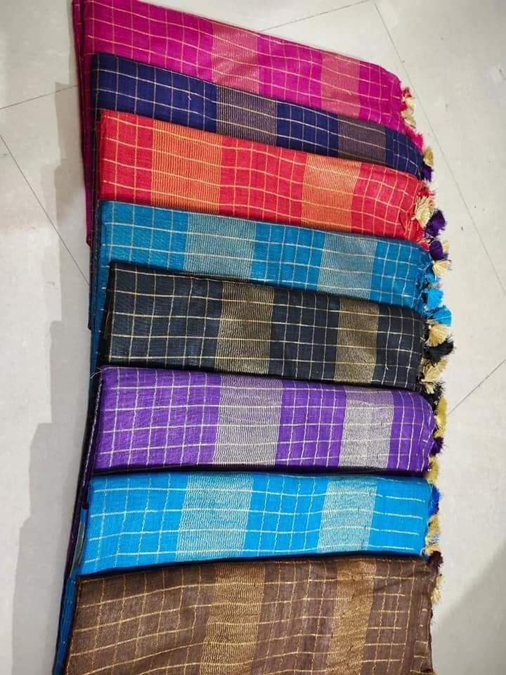 Semi Linen Saree (Style 1)