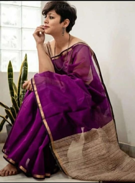 Silk Saree with Beautiful Weaving Design