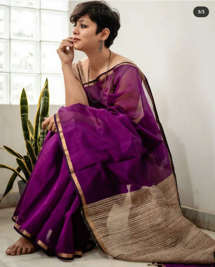 Silk Saree with Beautiful Weaving Design