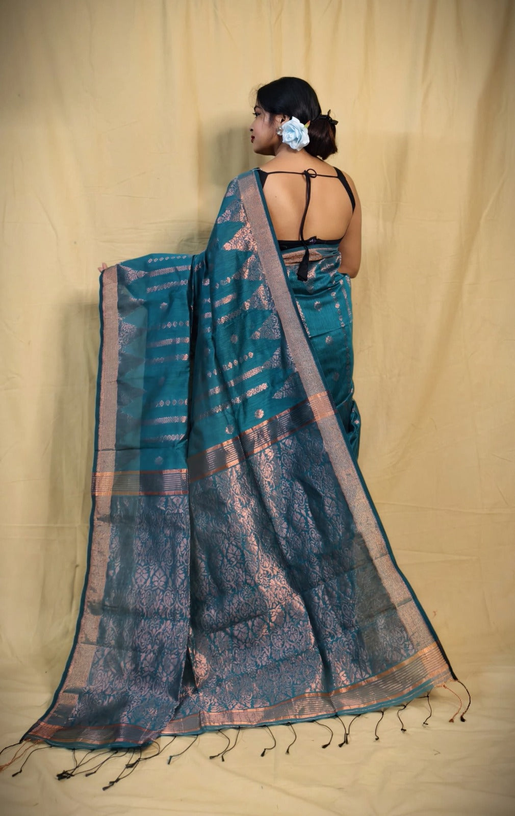 Cotton Silk Jamdani Saree