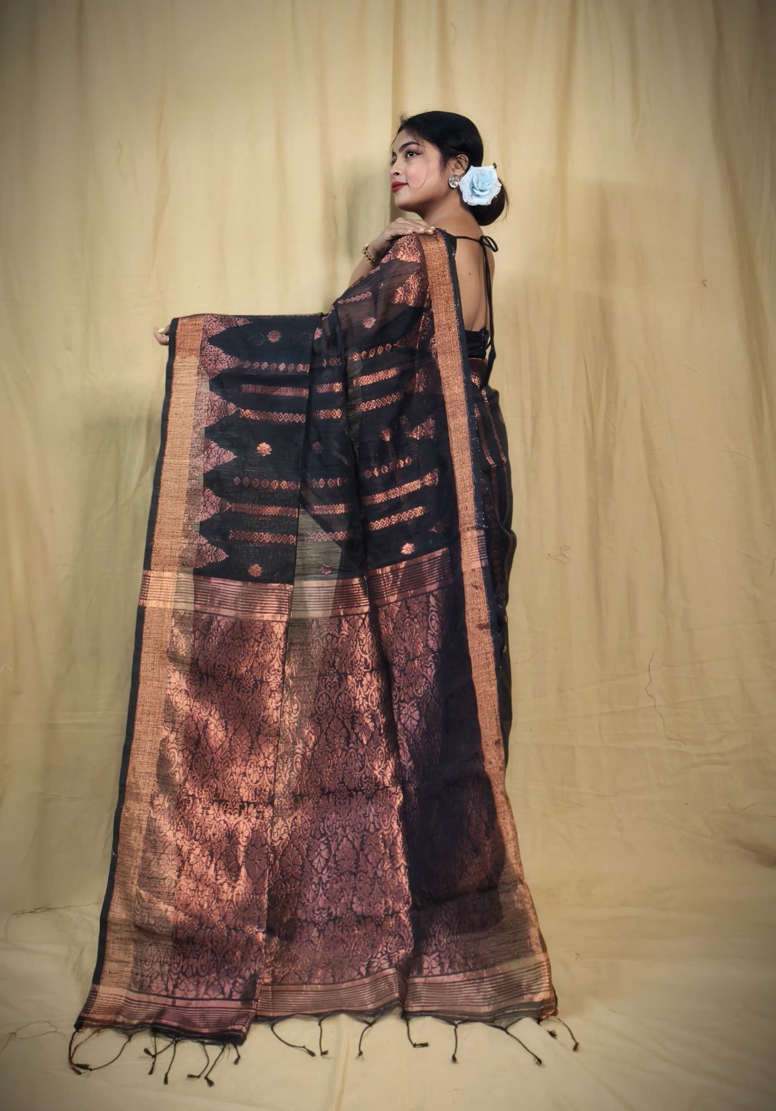 Cotton Silk Jamdani Saree