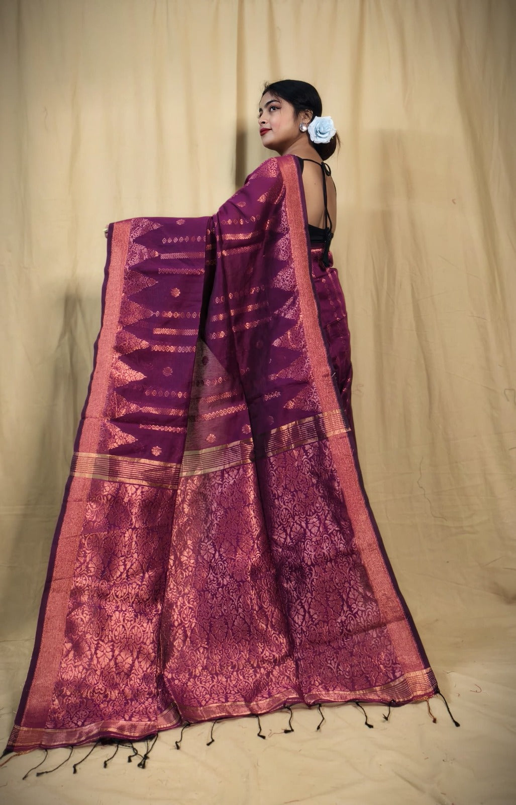 Cotton Silk Jamdani Saree