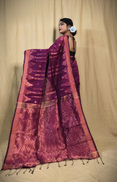 Cotton Silk Jamdani Saree