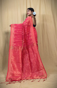 Cotton Silk Jamdani Saree