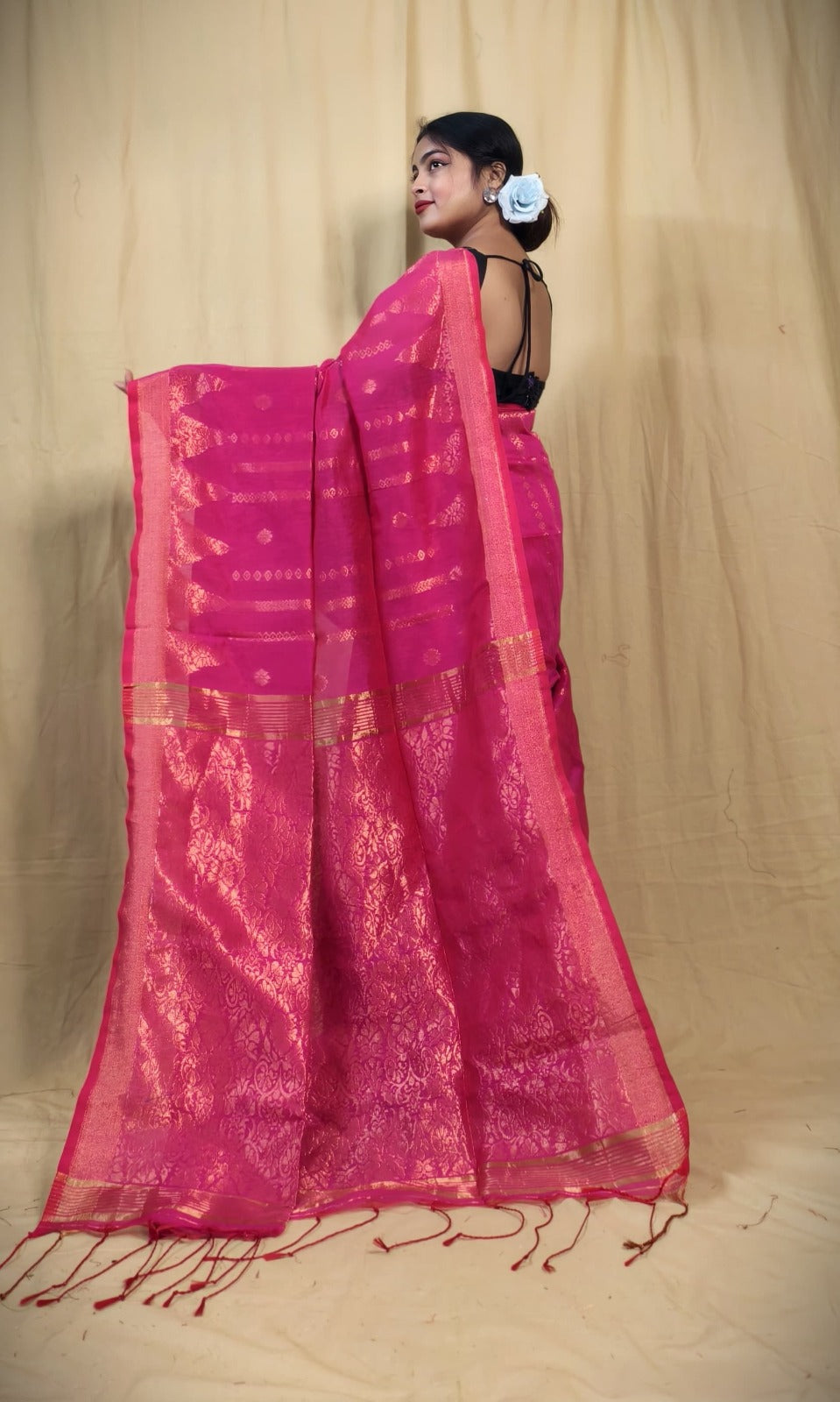 Cotton Silk Jamdani Saree