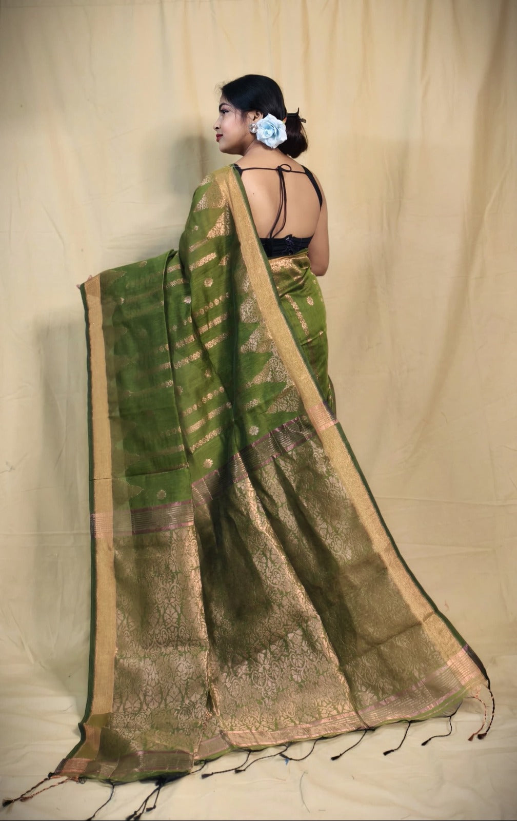 Cotton Silk Jamdani Saree