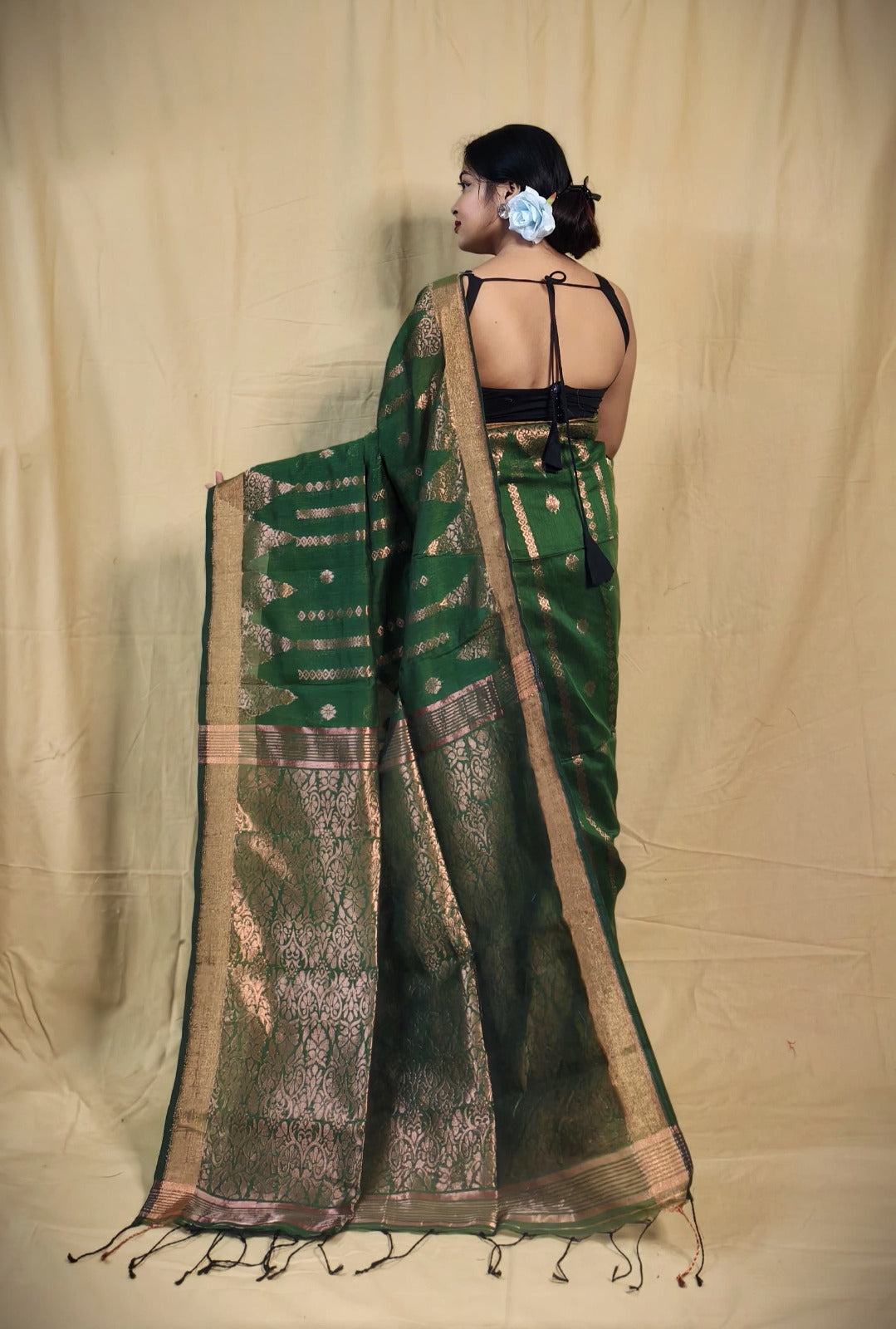 Cotton Silk Jamdani Saree