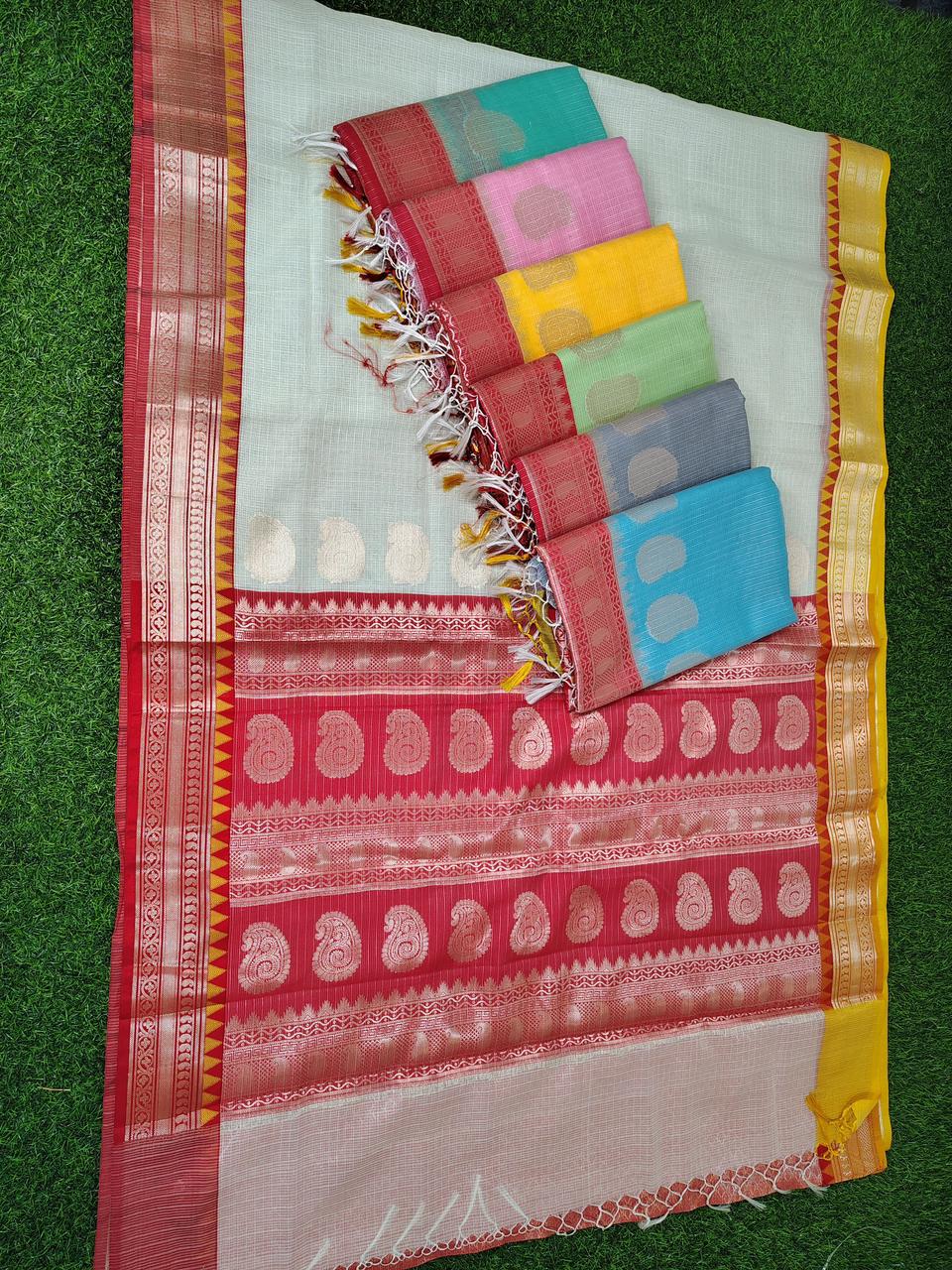Exclusive Banarasi Kota Check Silk Saree