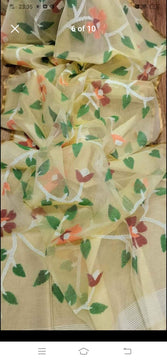 Rasome Muslin Jamdani Saree