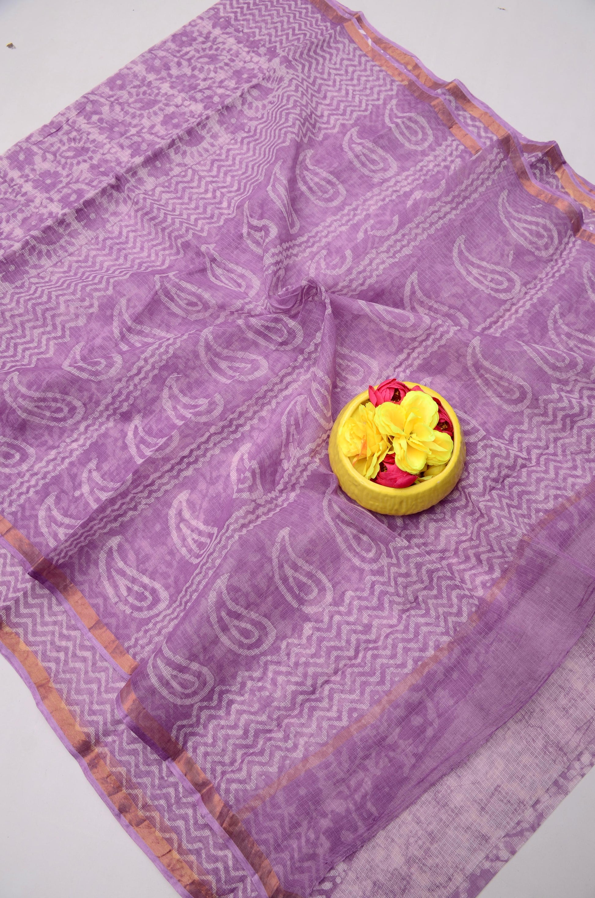 Handcrafted Pure Cotton Kota Doria Batik Saree