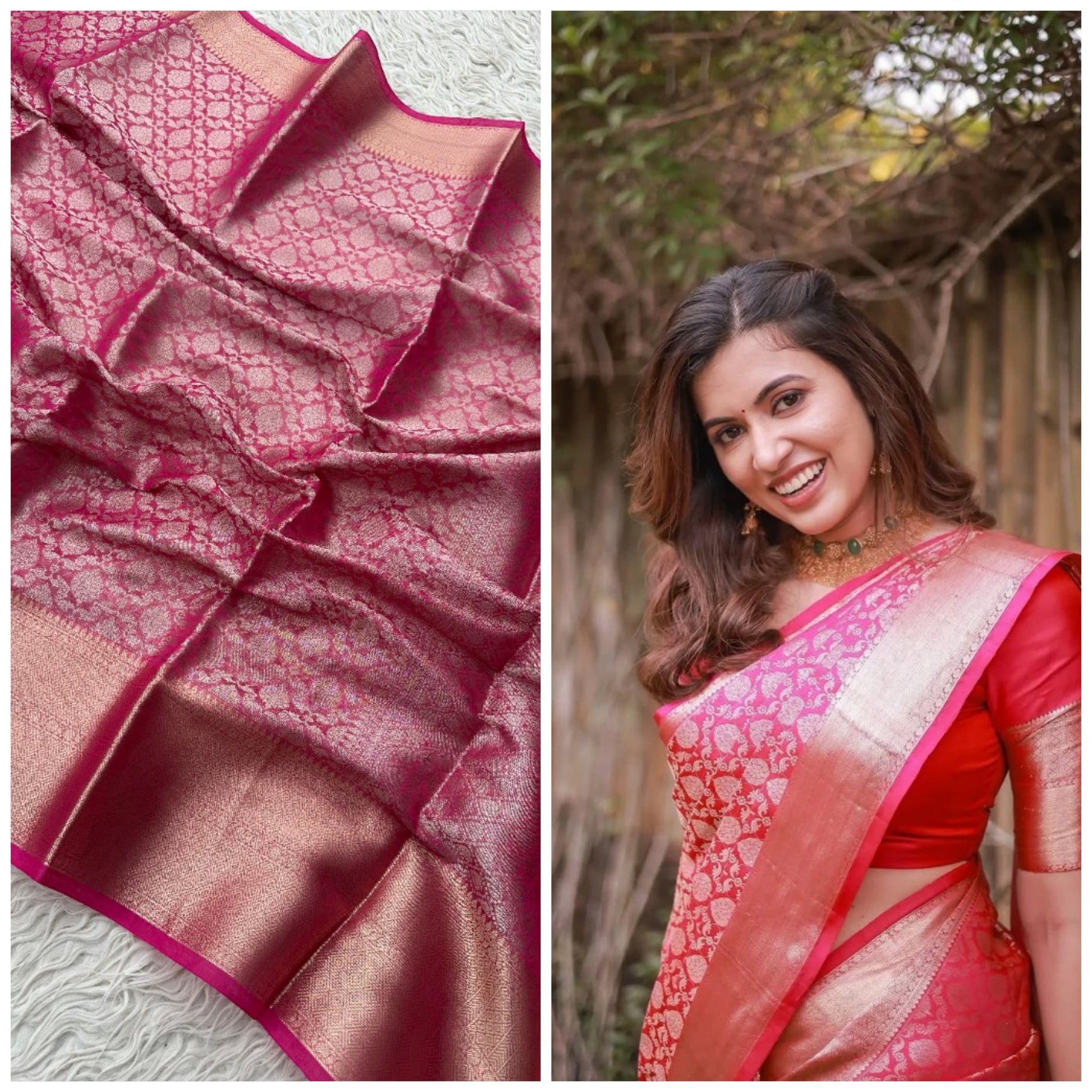 Banarasi Tissue Soft Silk Saree with Zari Elegance