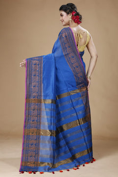 Handloom Pata Copper Zari Saree