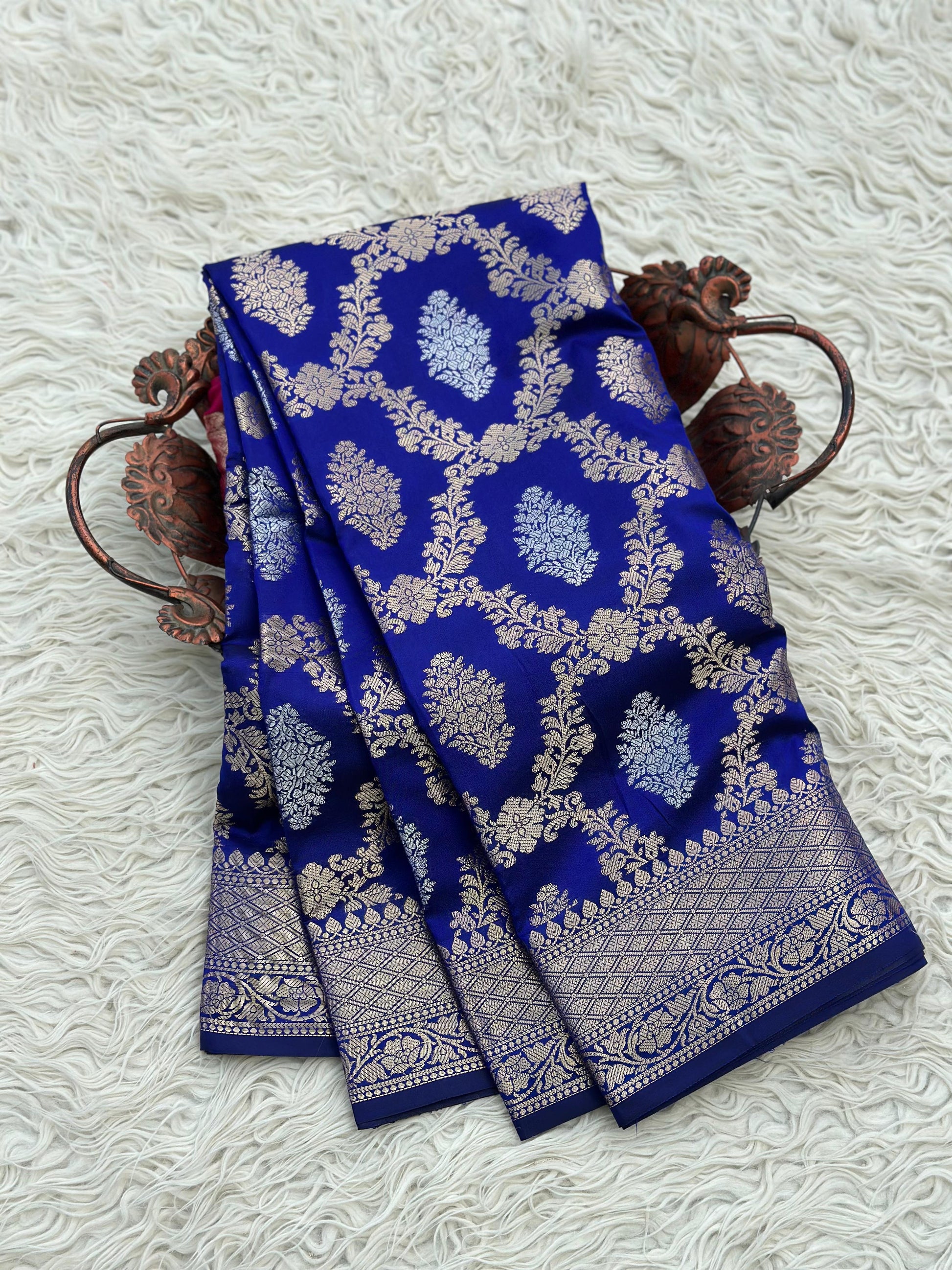 Classic Banarasi Katan Silk Saree with Rich Zari Weave