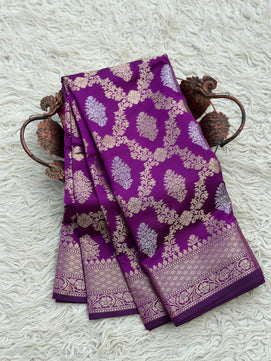 Classic Banarasi Katan Silk Saree with Rich Zari Weave