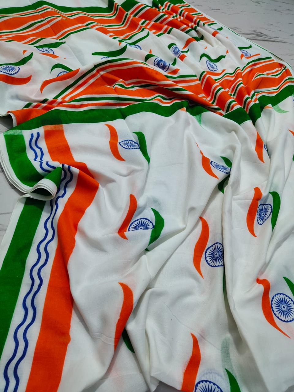 Independence Day Special – Cotton Print Saree