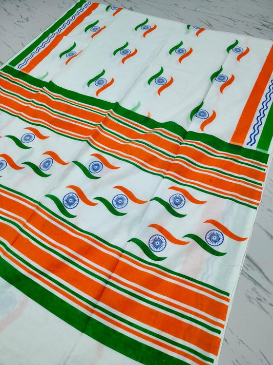 Independence Day Special – Cotton Print Saree