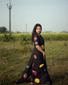 Exclusive Gamcha Ball Work Saree – New Trending Design
