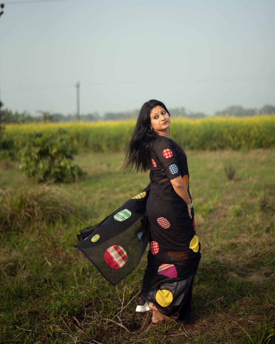 Exclusive Gamcha Ball Work Saree – New Trending Design