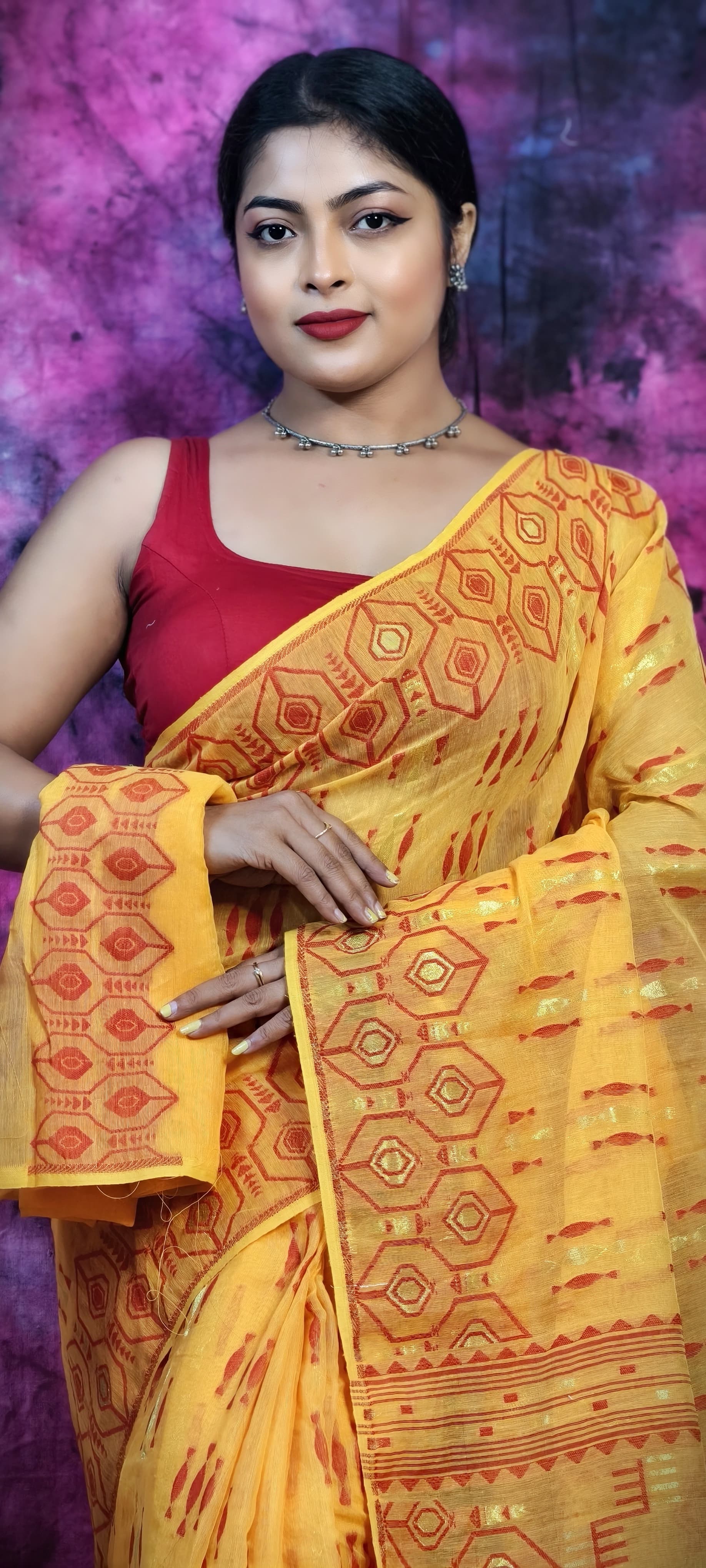 Exclusive Puja Special Jamdani Saree