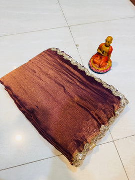 New Exclusive Tissue Saree with Soft Glossy Finish
