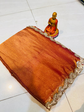 New Exclusive Tissue Saree with Soft Glossy Finish