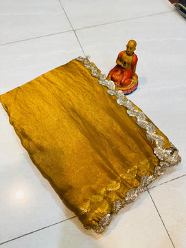New Exclusive Tissue Saree with Soft Glossy Finish