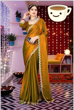 New Exclusive Tissue Saree with Soft Glossy Finish
