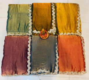 New Exclusive Tissue Saree with Soft Glossy Finish