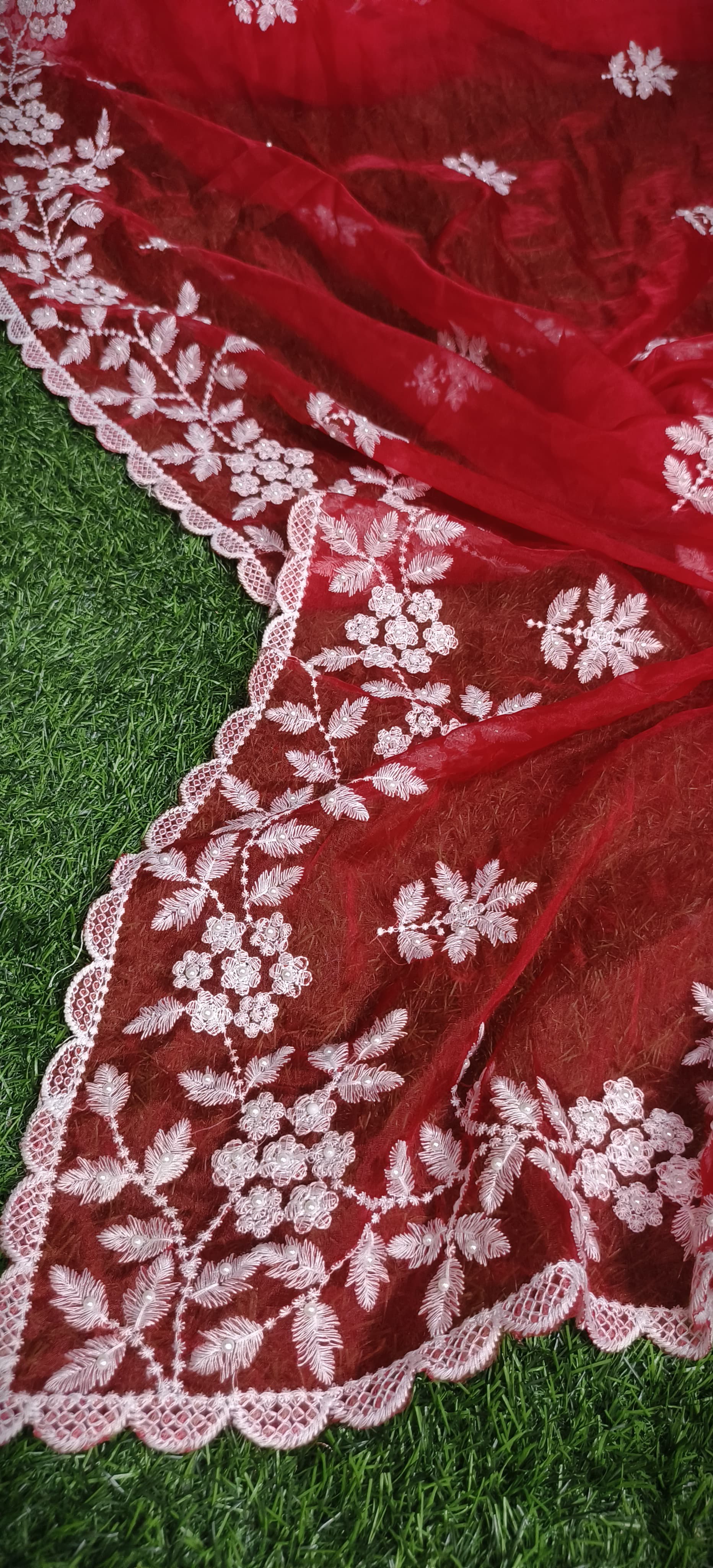 Premium Chiffon Saree with Hakoba Resham Blouse Piece