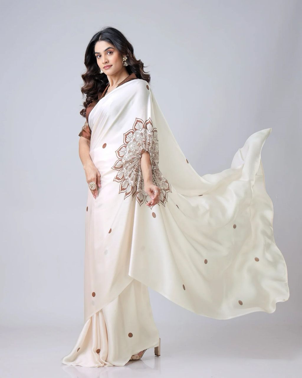 Party Wear Desginer Crepe Silk Saree