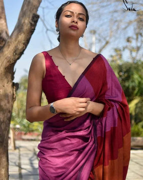 Elegant Sico Stripe Saree