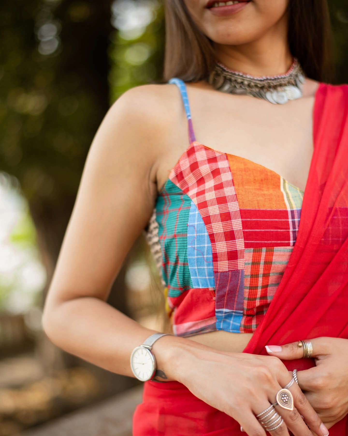 Mulmul Cotton Saree- Mixmatch Box Design