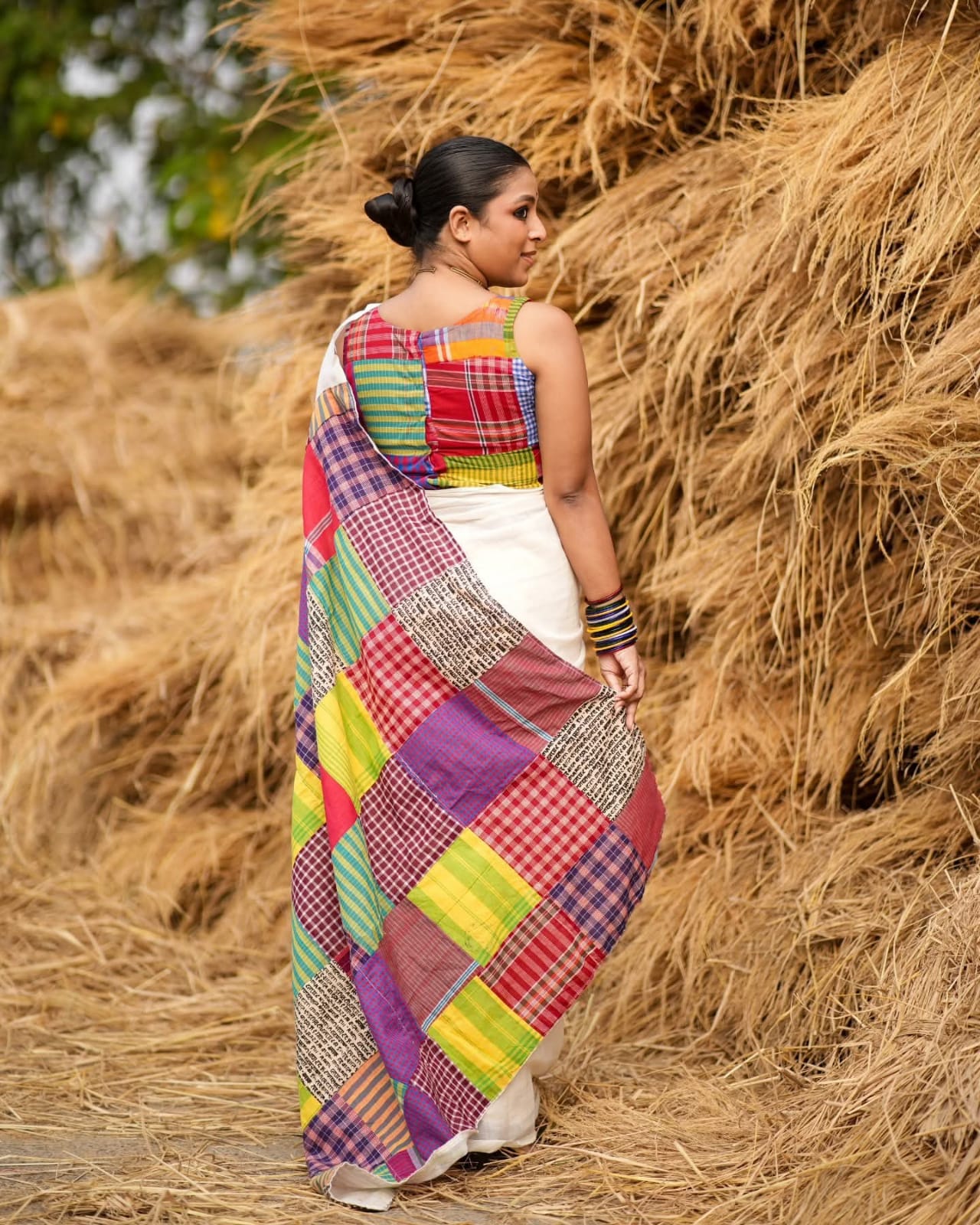Mulmul Cotton Saree- Mixmatch Box Design
