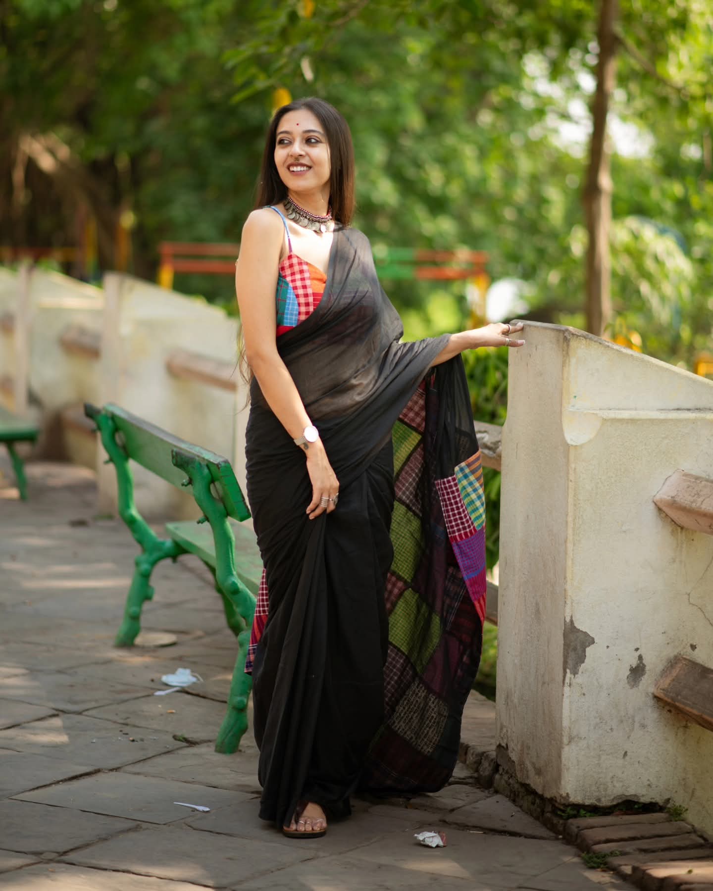 Mulmul Cotton Saree- Mixmatch Box Design
