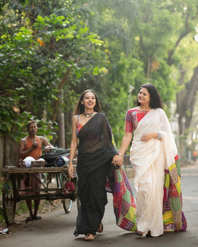 Mulmul Cotton Saree- Mixmatch Box Design