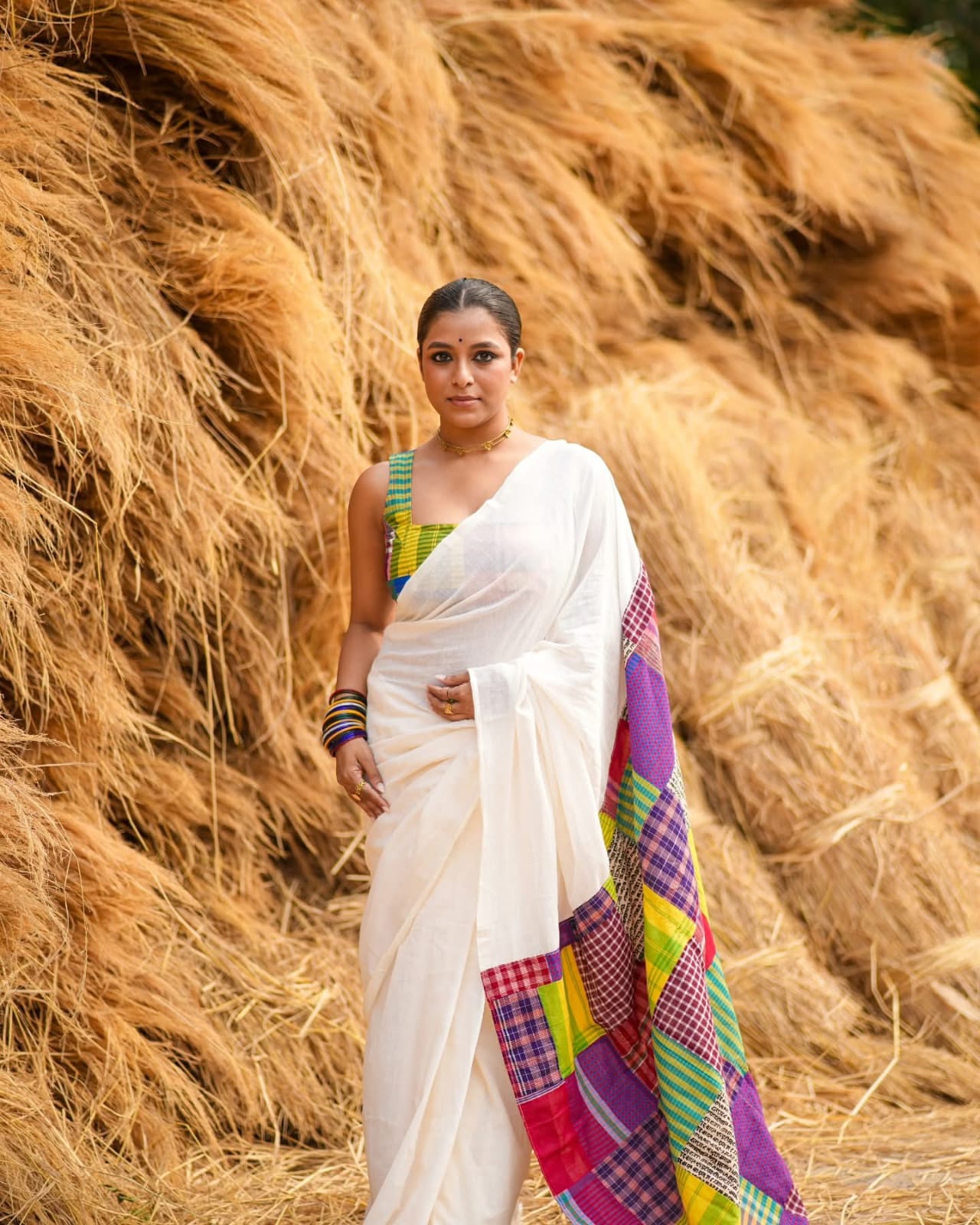 Mulmul Cotton Saree- Mixmatch Box Design