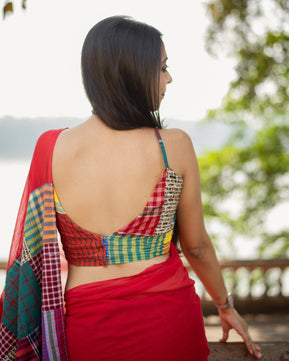 Mulmul Cotton Saree- Mixmatch Box Design