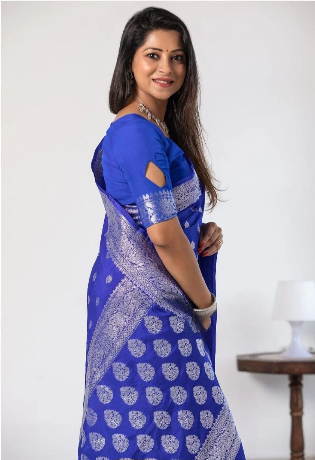 Banarasi Georgette Katan Handloom Silk Saree