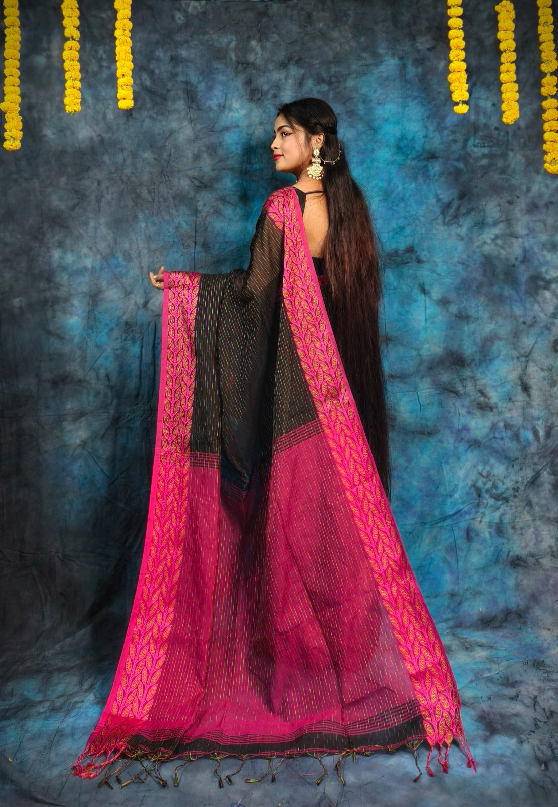 Handloom Kantha Stitch Saree