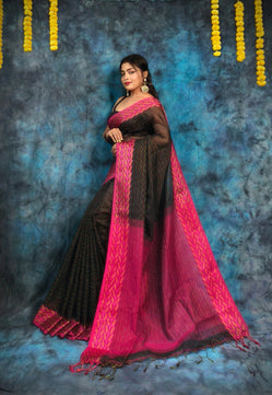 Handloom Kantha Stitch Saree