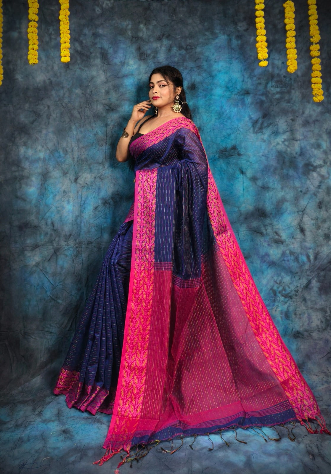 Handloom Kantha Stitch Saree