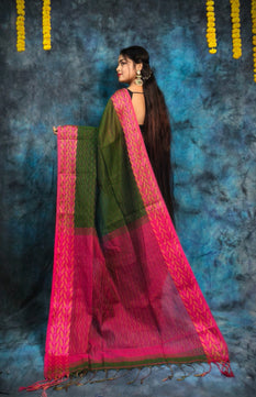 Handloom Kantha Stitch Saree