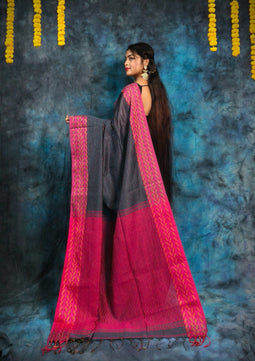 Handloom Kantha Stitch Saree