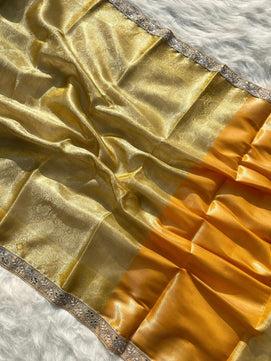 Tissue Brocade Tanchoi Saree