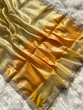 Tissue Brocade Tanchoi Saree