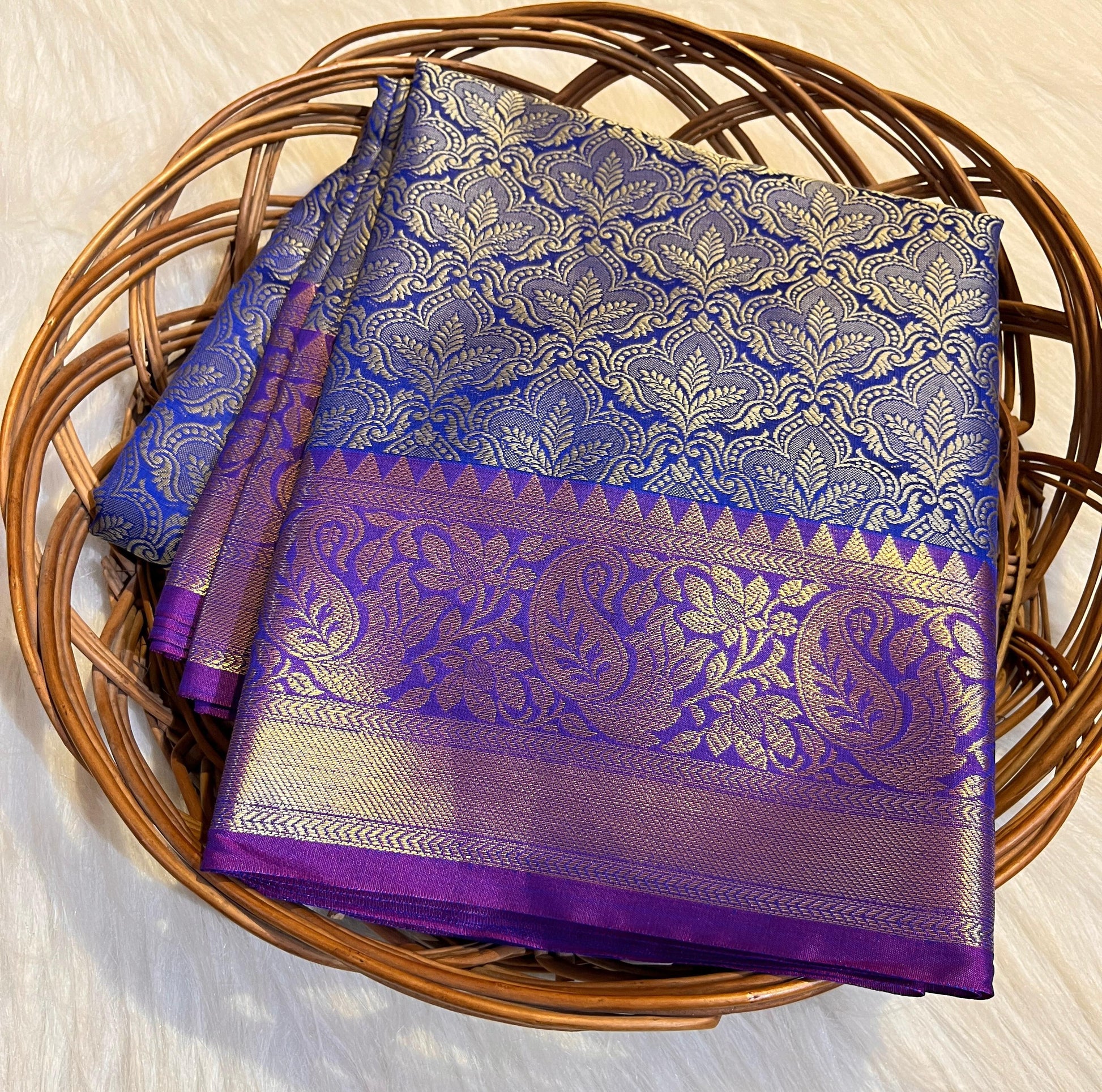Katan Brocade Zari Tanchoi Saree