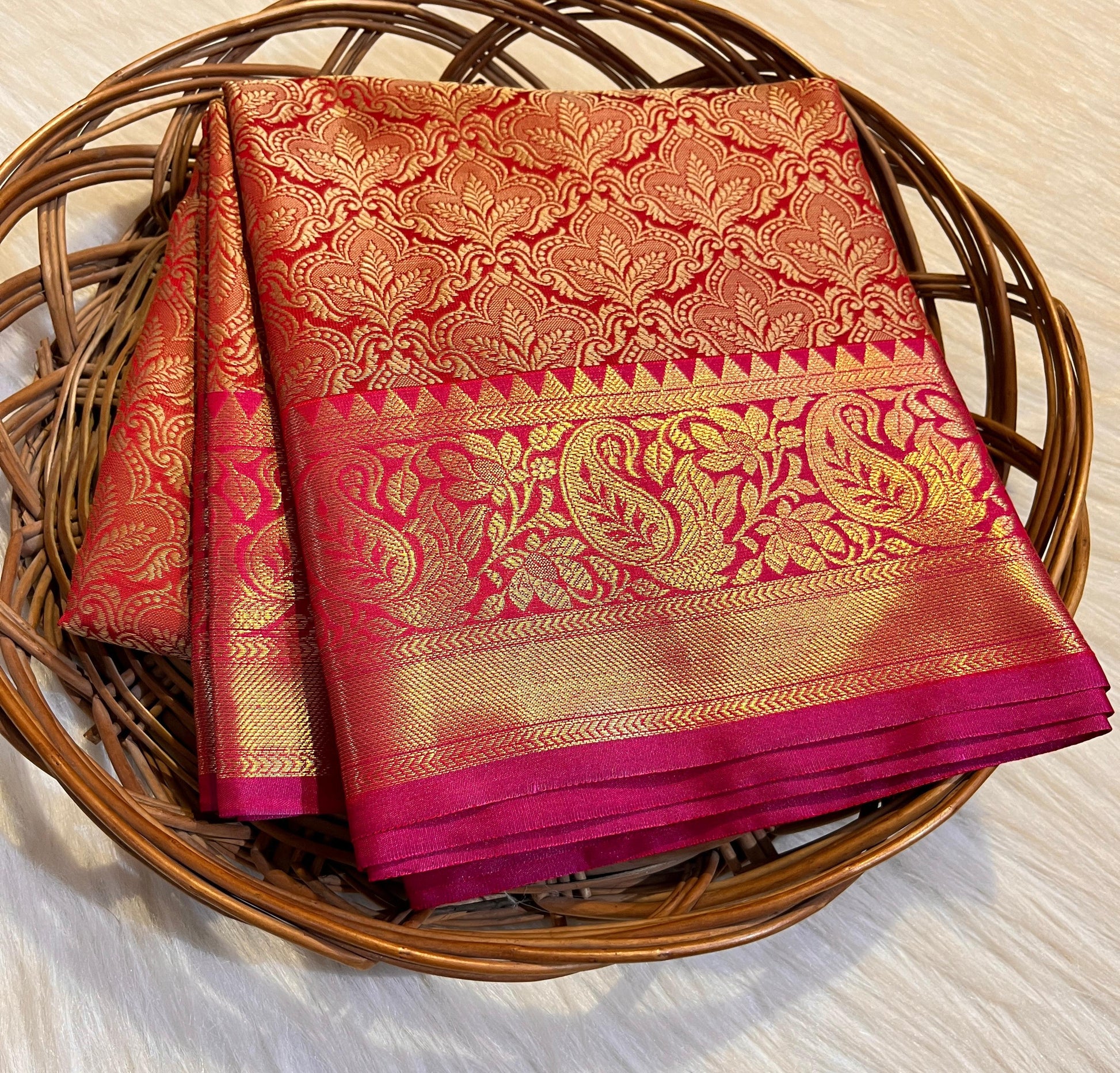 Katan Brocade Zari Tanchoi Saree
