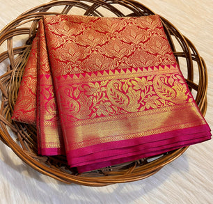 Katan Brocade Zari Tanchoi Saree