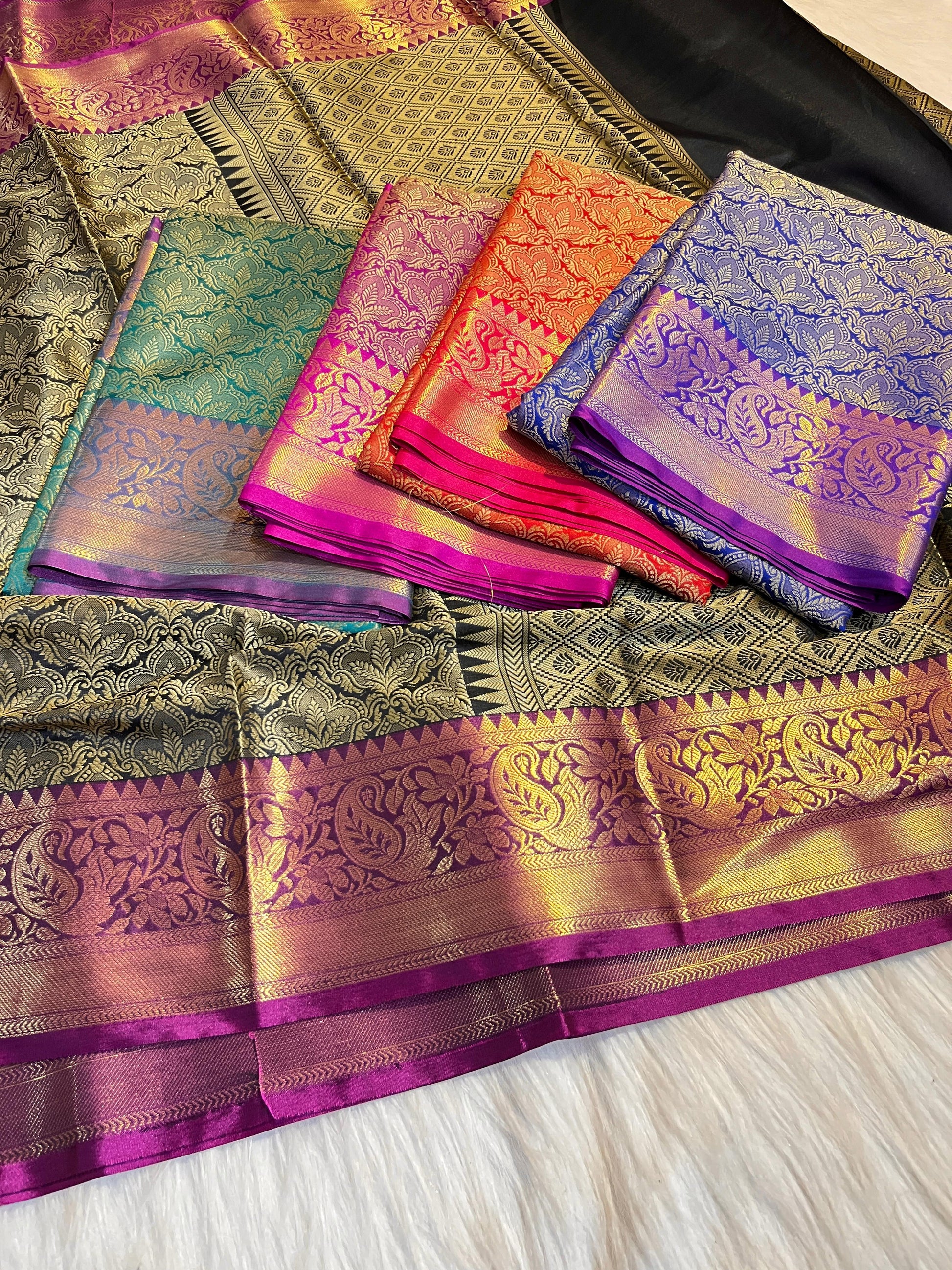 Katan Brocade Zari Tanchoi Saree